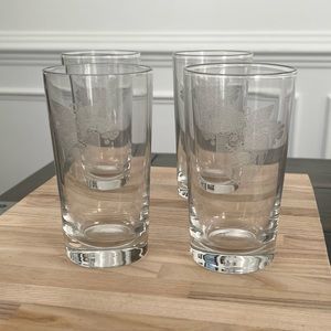 USMA West Point Drinking Glasses Set of 3 Glasses